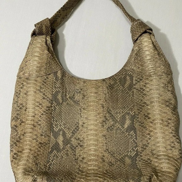 BYRON 100% PYTHON SNAKESKIN HOBO BAG - Picture 9 of 9